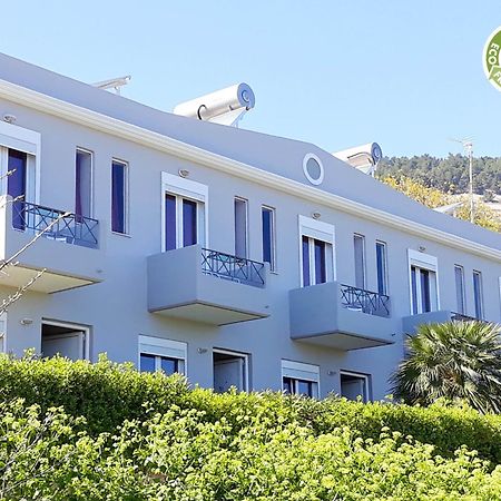 Point Twins Apartments Vrontados Bagian luar foto