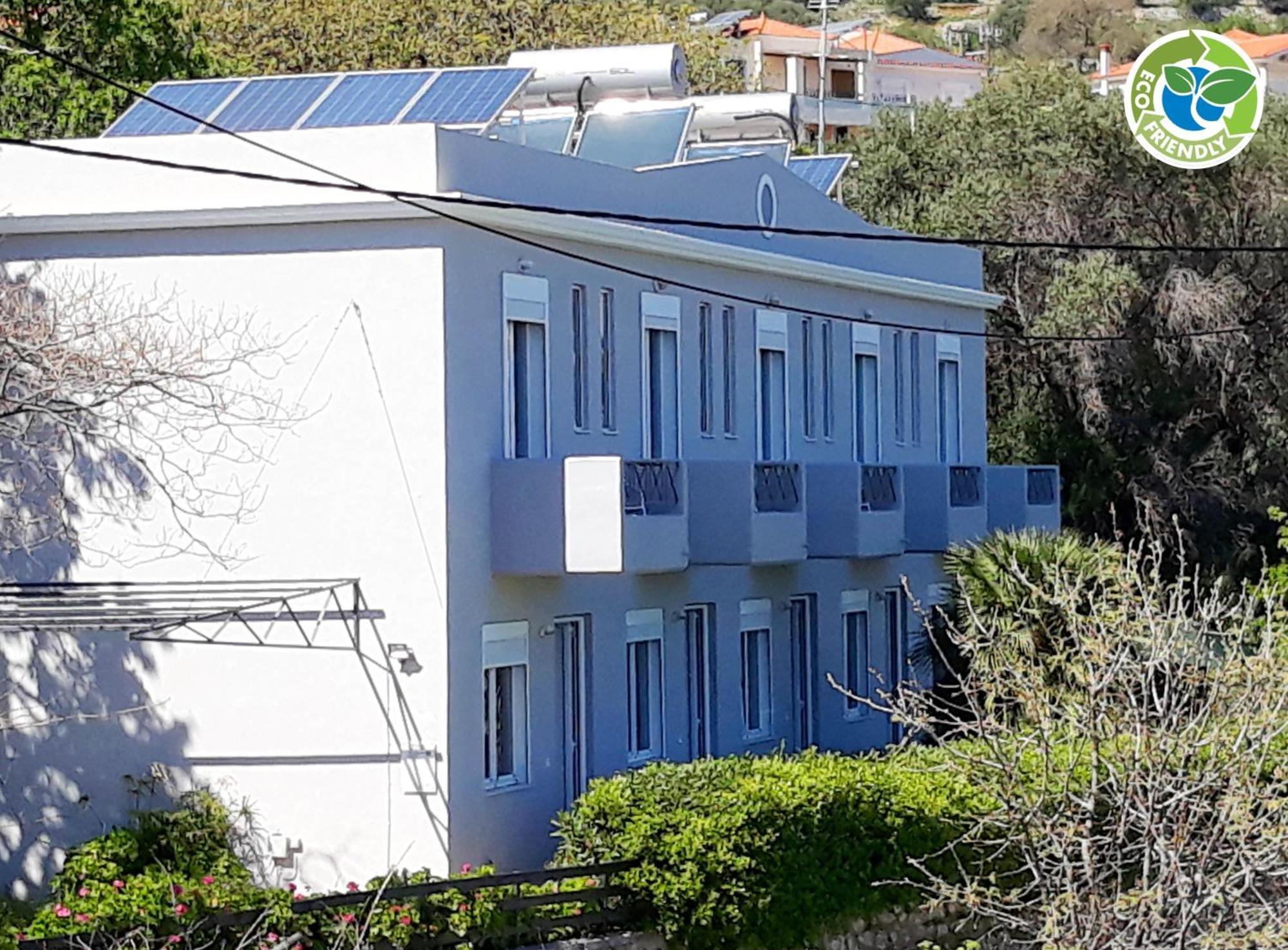 Point Twins Apartments Vrontados Bagian luar foto