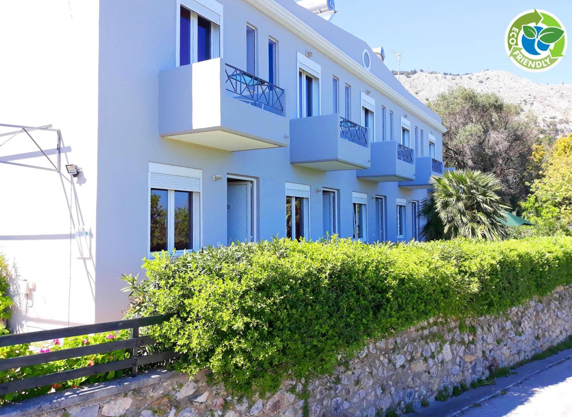Point Twins Apartments Vrontados Bagian luar foto